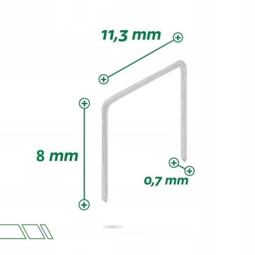 Zszywki Tapicerskie Do Takera Typ 53 8mm 1000 Szt