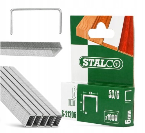 Zszywki 6mm Opak.1000szt. S-21206