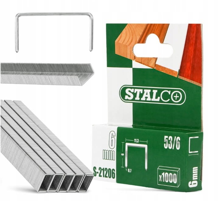Zszywki 6mm Opak.1000szt. S-21206