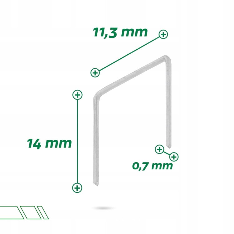 Zszywki Tapicerskie Do Takera Typ 53 14mm 1000 Szt