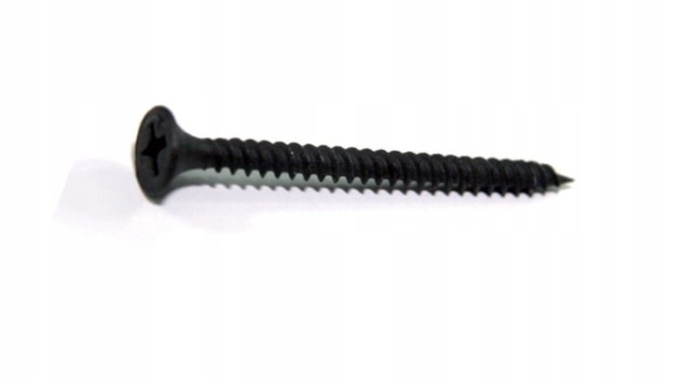 Wkręty Do Metalu G-K Czarne Fosfatowane Karton Gips G-K 3,5x25 1000 szt