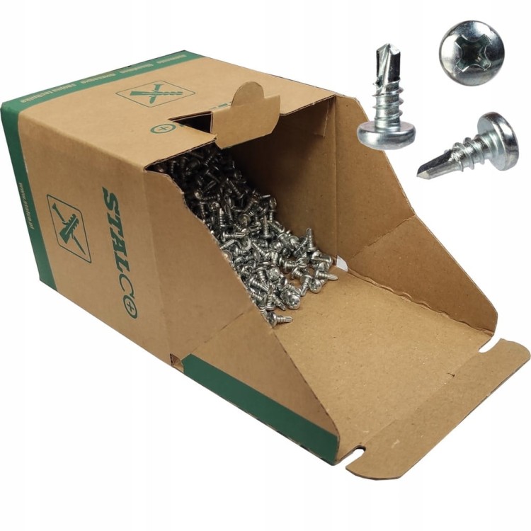 Wkręty samowiercące TEX Pchełki Ostre 3,5x9,5 Do Metalu Tex 1000szt