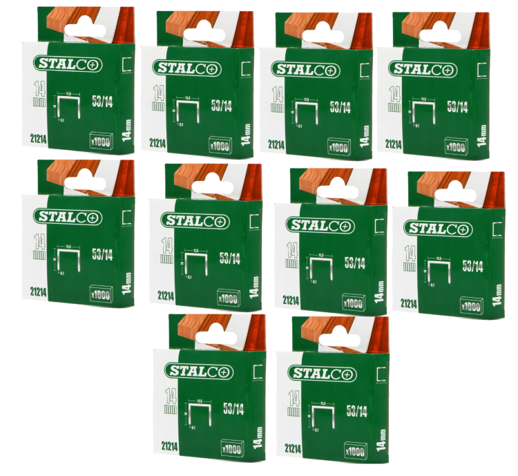 Zszywki Tapicerskie Do Takera Typ 53 14mm 1000 Szt x 10