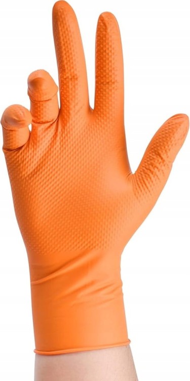 Rekawice-Nitrylowe-Rekawiczki-Warsztatowe-THOR-Power-Grip-Orange