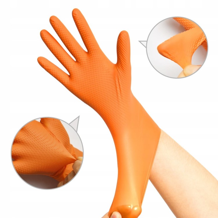 Rekawice-Nitrylowe-Rekawiczki-Warsztatowe-THOR-Power-Grip-Orange