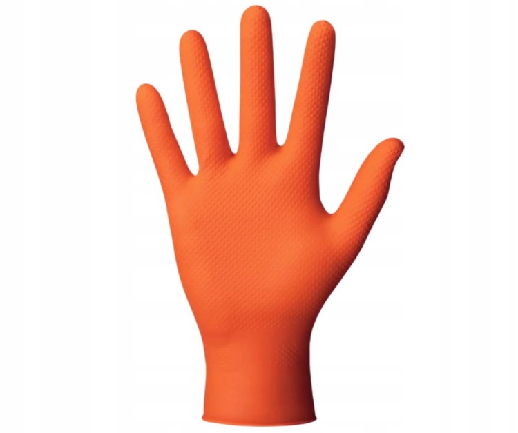 Rekawice-Nitrylowe-Rekawiczki-Warsztatowe-THOR-Power-Grip-Orange