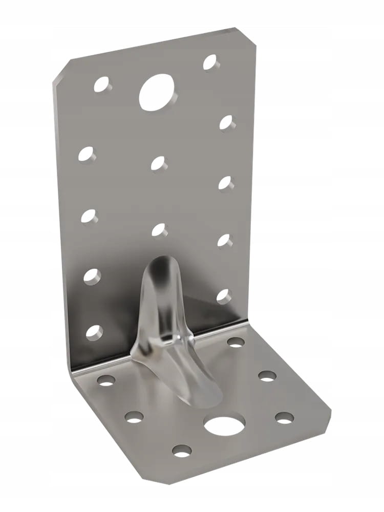 Kątownik Ciesielski Montażowy WZMOCNIONY 105X105X90mm 2,5mm Wkręt-met 10 sztuk